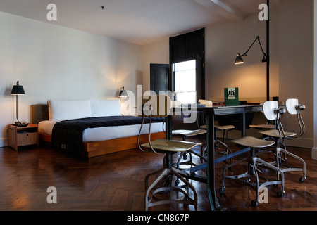 United States, New York, Manhattan, l'établissement Ace Hotel, chambre, 20 à l'Ouest sur la 29ème rue Banque D'Images