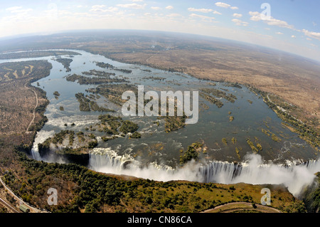 La rivière Okavango Botswana Victoria Falls Banque D'Images