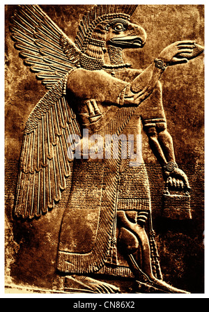 D'abord publié 1916 Conception de l'Assyrien Ashur Chef des dieux Banque D'Images
