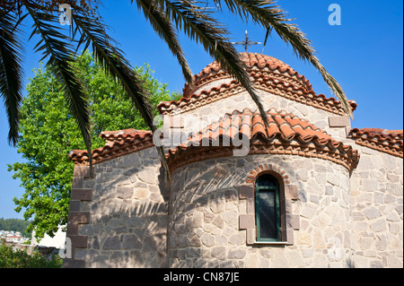 Grèce, du nord-est de l'îles de la mer Égée, l'île de Lesbos Mytilène, Banque D'Images