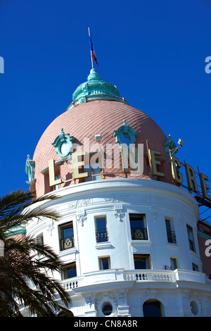 France, Alpes Maritimes, Nice, Promenade des Anglais, l'Hotel Negresco Banque D'Images