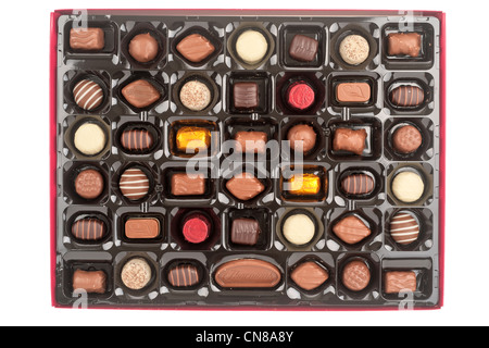 Grand plateau de chocolats Thorntons Classic Banque D'Images