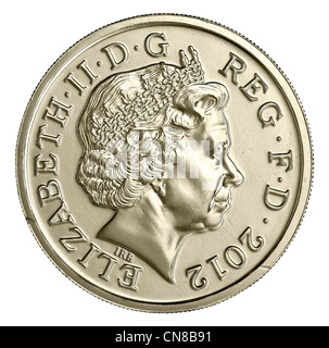 1 pound £ coin passage Banque D'Images