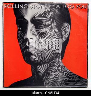 Couverture de l'album vinyle vous tatouage par Rolling Stones, 1981 parution sur Virgin Records Banque D'Images