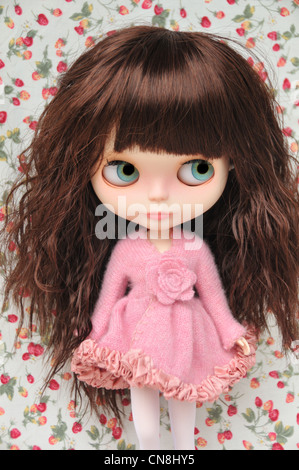 Custom made Blythe doll - poupée de base Rune de glace Neo Takara Banque D'Images