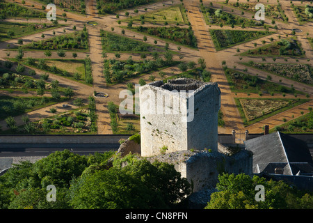 France, Val d'Oise, La Roche Guyon, étiqueté Les Plus Beaux Villages de France (Les Plus Beaux Villages de France), le Banque D'Images