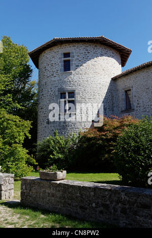 France, Haute Vienne, Monts de Blond, Mortemart, étiqueté Les Plus Beaux Villages de France (Les Plus Beaux Villages de Banque D'Images