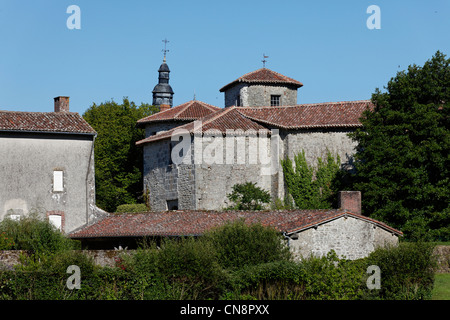 France, Haute Vienne, Monts de Blond, Mortemart, étiqueté Les Plus Beaux Villages de France (Les Plus Beaux Villages de Banque D'Images