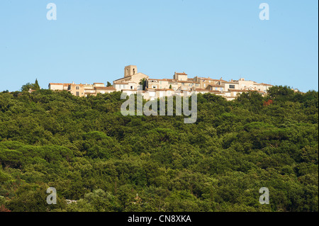 La France, Var, Gassin, étiqueté Les Plus Beaux Villages de France (Les Plus Beaux Villages de France) Banque D'Images