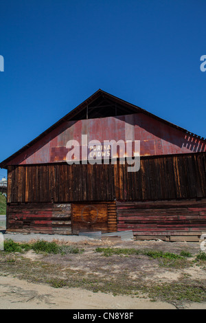 Un ancien flux et les négociants en grains à San Miguel en Californie Banque D'Images