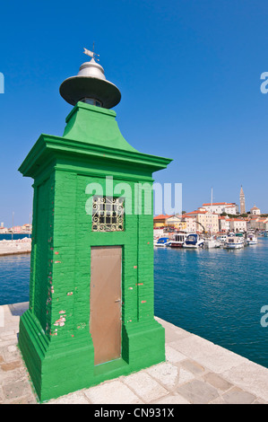 La Slovénie, Golfe de Trieste, Côte Adriatique, région de Primorska, Piran, le port Banque D'Images