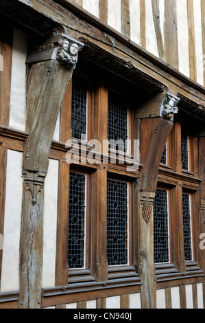 La France, l'Aube, Troyes, maison bois, l'Hôtel du Petit Louvre Banque D'Images