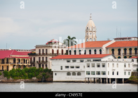 Panama, Panama City, ville historique classée au Patrimoine Mondial de l'UNESCO, Vieille Ville, Quartier San Felipe, le Palacio de las Banque D'Images