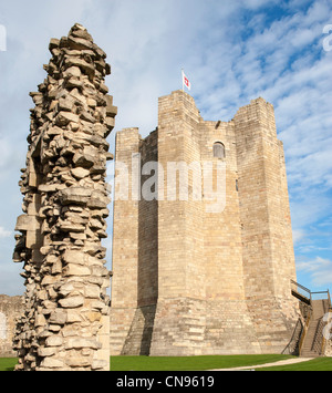 Le Château de Conisbrough Doncaster, South Yorkshire, Angleterre Banque D'Images