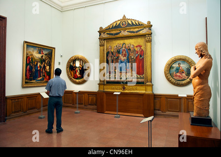 La Hongrie, Budapest, inscrite au Patrimoine Mondial de l'UNESCO, Hosok tere (Place) Retrouvez, Musée des beaux-arts Banque D'Images