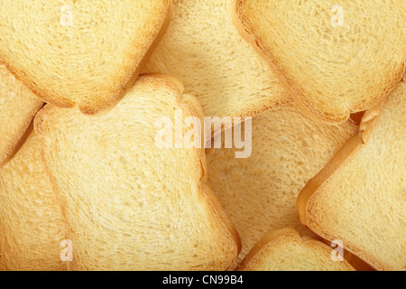 Rusk bread texture background Banque D'Images