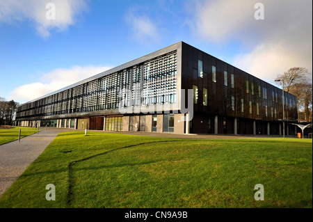 Vue extérieure de la nouvelle Université de l'ouest de l'Écosse campus à Ayr, Ayrshire, Ecosse. Banque D'Images