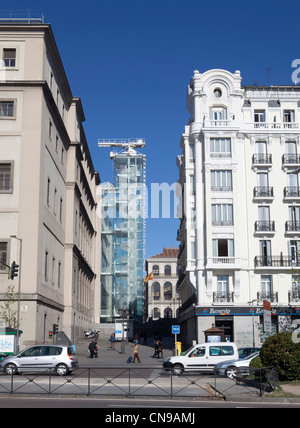 Musée Reina Sofia de Madrid Espagne gallery art moderne Musée Art moderne des ascenseurs, ville, urbain, bâtiments, street Banque D'Images