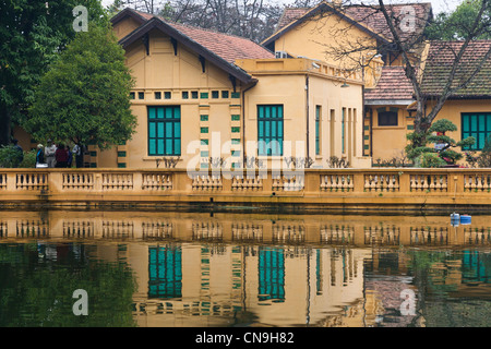 Maison où le Président Ho Chi Minh a vécu et travaillé de 1954 à 1958, dans la Palais Présidentiel, Hanoi, Vietnam Banque D'Images