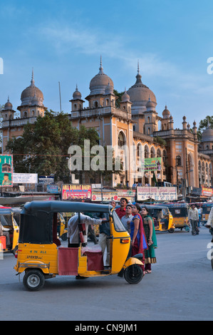 Centre-ville Autorickshaws Hyderabad Andhra Pradesh, Inde Banque D'Images