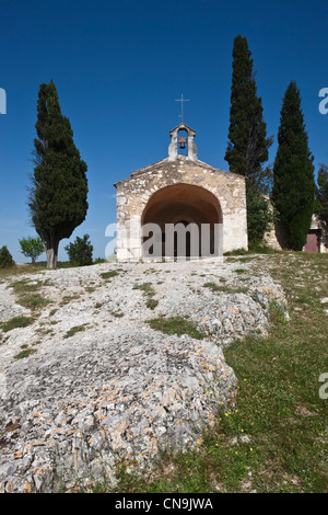 France, Bouches du Rhône, Eygalieres, la Chapelle Saint Sixte de la douzième Banque D'Images