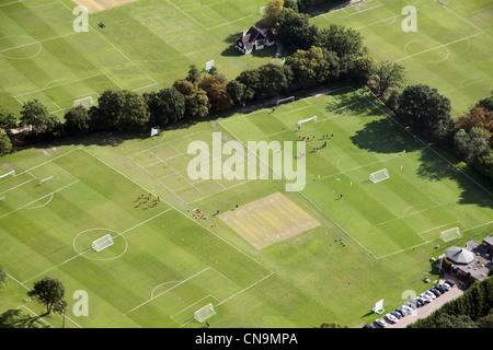 Terrains de football à la Chigwell School, Essex Banque D'Images