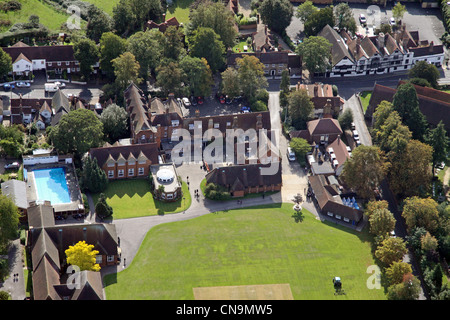 Vue aérienne de Chigwell School en Essex Banque D'Images