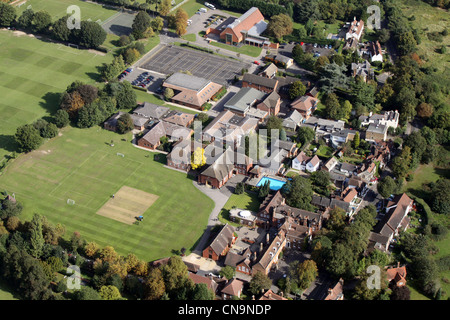 Vue aérienne de Chigwell School en Essex Banque D'Images