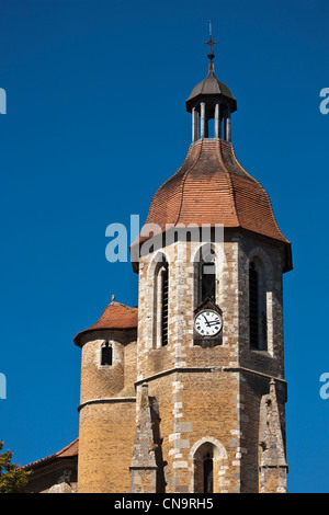 France, Gers, Eauze, meridionnal Luperc Cathédrale gothique, la tour octogonale Banque D'Images