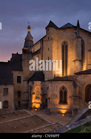 France, dordogne, Périgord Noir, Sarlat la Caneda, chevet de Saint Sacerdos, ancienne cathédrale Banque D'Images