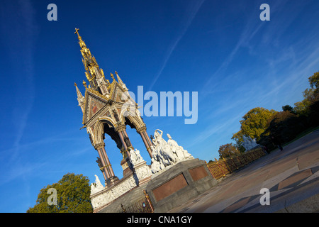 Royal Albert Memorial, Hyde Park, Kensington, London, England, UK, Royaume-Uni, GO, Grande-Bretagne, British Isles, Europe Banque D'Images