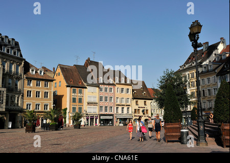 La France, Haut Rhin, Mulhouse, Place de la réunion (réunion) Banque D'Images