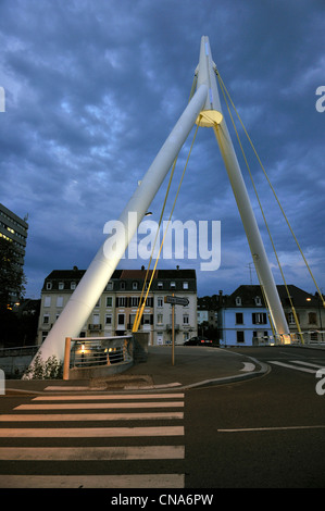 La France, Haut Rhin, Mulhouse, le nouveau séjour pont de la Fonderie de l'architecte Charles Lavigne Banque D'Images