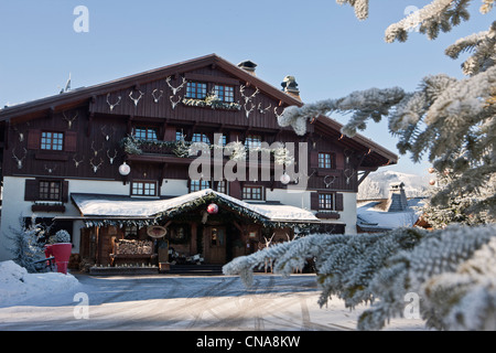 France, Haute Savoie, Megève, le Chalet du Mont d'Arbois Banque D'Images