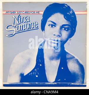 Couverture de l'album compilation vinyle My Baby Just Cares For Me de Nina Simone, publié sur Charly Records Banque D'Images