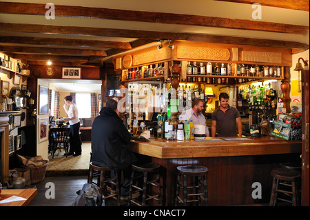 Royaume-uni, Ecosse, Hébrides intérieures, l'île d'Islay, Port Charlotte Hotel's pub Banque D'Images