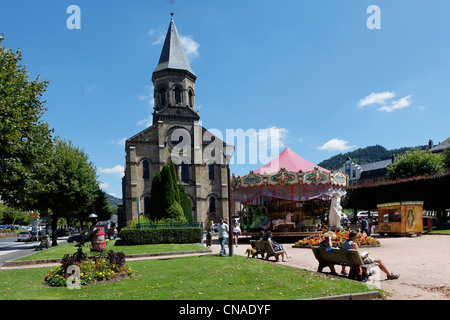 France, Puy de Dome, Parc Naturel Régional des Volcans d'Auvergne (Parc Naturel Régional des Volcans d'Auvergne), La Bourboule Banque D'Images