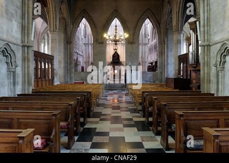 Une vue sur le Sanctuaire de St Alban à St Alban's Cathedral,vue de la Dame de la chapelle. Banque D'Images