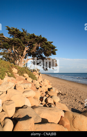 United States, California, Santa Barbara, Montecito, Butterfly beach, la plage Banque D'Images