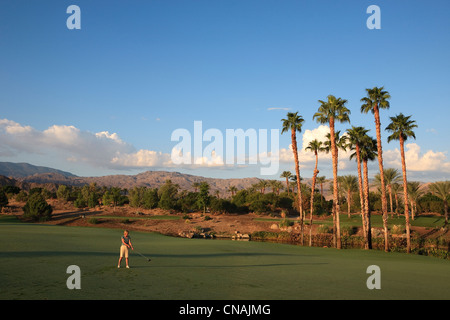 United States, California, Palm Springs, Indian Wells, Indian Wells Golf Resort Banque D'Images