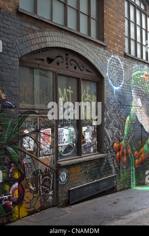 ACDC Lane se trouve au large de Flinders Lane dans le CBD de Melbourne. Banque D'Images