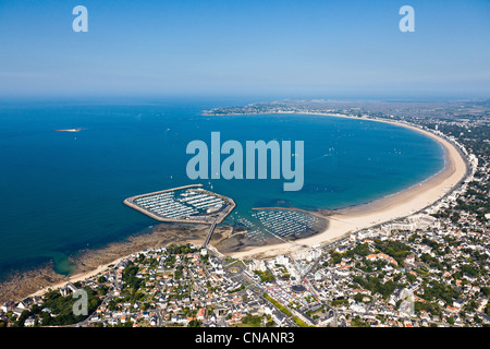 En France, en Loire-Atlantique, Pornichet, La plage de La Baule (Photographie aérienne) Banque D'Images