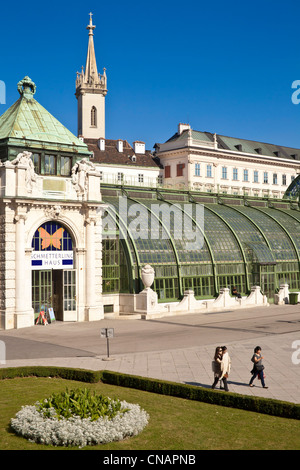 L'Autriche, Vienne, le centre historique classé au Patrimoine Mondial par l'UNESCO, le palais de Hofburg, Burggarten, Palmenhaus, Imperial Banque D'Images