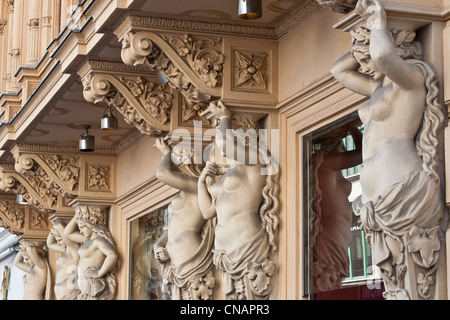 L'Autriche, Vienne, le centre historique classé au Patrimoine Mondial par l'UNESCO, Graben, magasin principal de la chaîne gastronomique Julius Meinl, lancé Banque D'Images