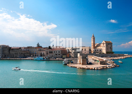 Italie, Pouilles, Trani Trani, à la cathédrale de San Nicola Pellegrino Banque D'Images