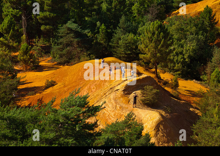 La France, Vaucluse, Rustrel, Colorado Provençal, ancienne carrières d'ocre Banque D'Images