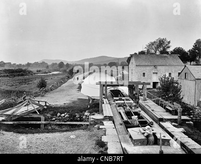 Morris et Canal d'Essex, Waterloo, New Jersey. Banque D'Images