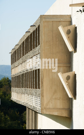 France, Rhône, Eveux sur Abresle, Sainte Marie de la Tourette couvent construit par Le Corbusier en 1953 Banque D'Images