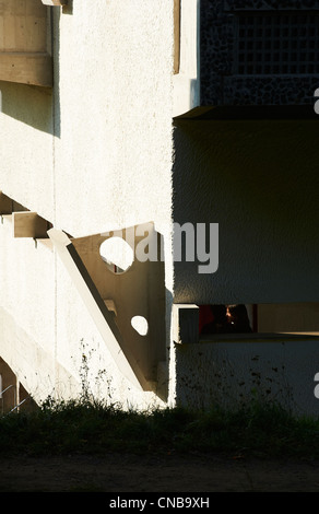 France, Rhône, Eveux sur Abresle, Sainte Marie de la Tourette couvent construit par Le Corbusier en 1953 Banque D'Images