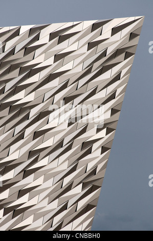 Royaume-uni, Irlande du Nord, Belfast, district de docks, TItanic museum Banque D'Images